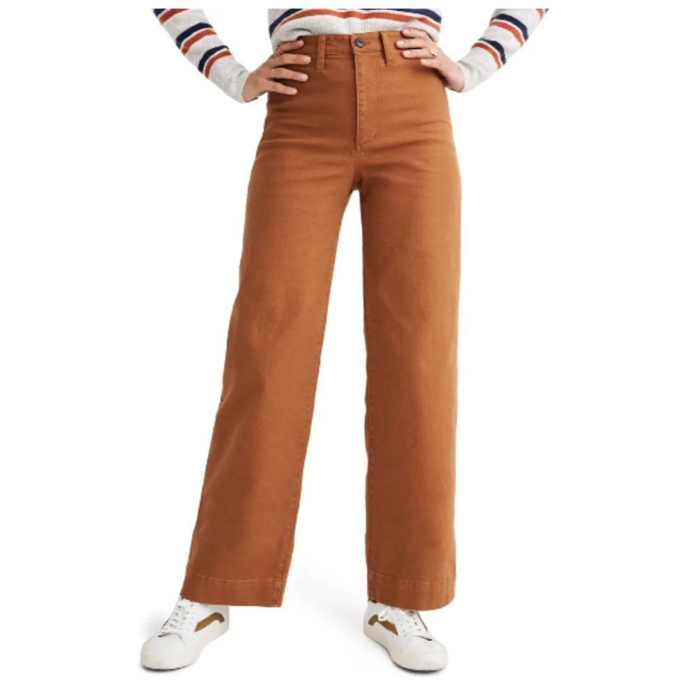 *Like* NEW Madewell Full Length Slim Emmett Wide Leg Pant
